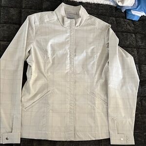 Nike Women's Light Tan Plaid Utility Jacket